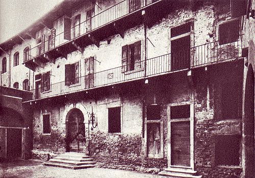 La casa di Giulietta prima della ristrutturazione.