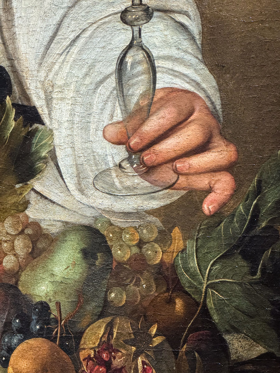 Caravaggio - Bacco (dettaglio)